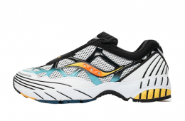 Saucony Grid Web White Grey Blue