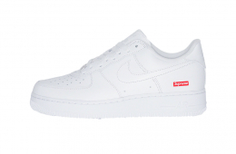 Supreme x nike silver Air Force 1 Low White