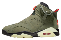 靴 TS x AJ 6 medium olive ts Travis Scott X Jordan 6 Retro 'Olive' - Air Jordan - CN1084