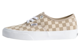 Vans Authentic Checkerboard Checkerboard Aluminum Grey / Oatmeal Beige