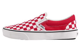 Vans Game Day Classic Slip-On Checkerboard Checkerboard Crimson Red / True White
