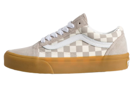 Vans Old Skool Gum Checkerboard Mushroom Brown