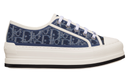 Walk n Dior Platform WMNS Blue Stonewashed / Effect Cotton Denim Embroidered
