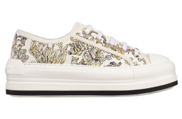 Walkndior Platform WMNS Cotton Embroidered / Millefiori Unicorn Motif In Gold