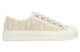 Walkndior WMNS White Cotton Canvas / Gold